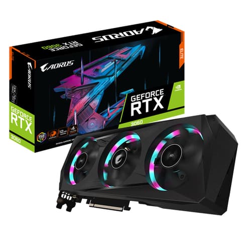 Gigabyte Aorus RTX 3060 Elite LHR 12GB Graphics Card